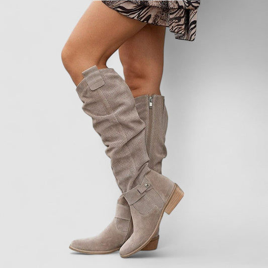 Giorgia | Slouchy Knee-High Western Boots