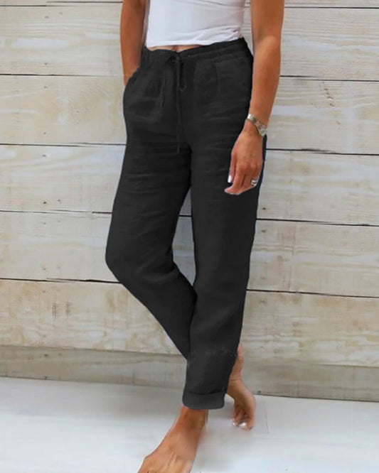 Casual Cotton Linen Trousers