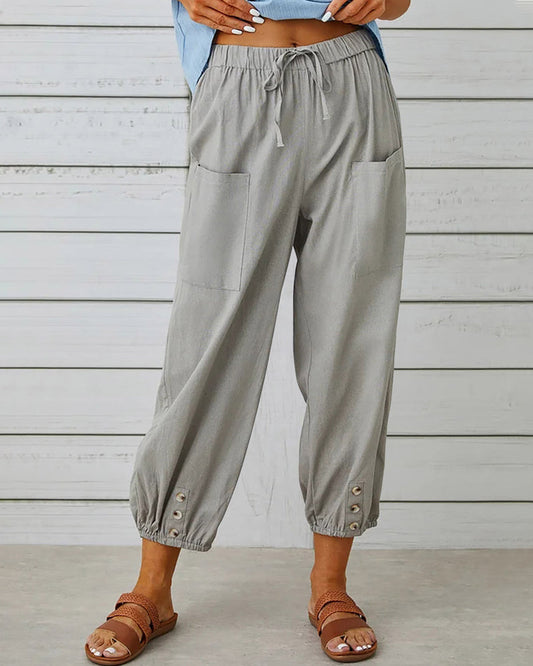 Loose High-Waisted Trousers