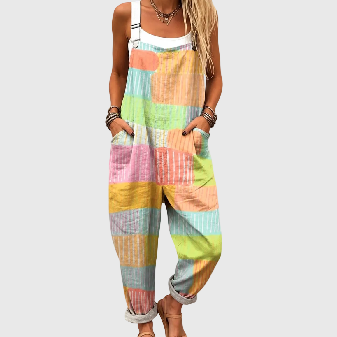 Comfortable Printed Jumpsuit — Style 38