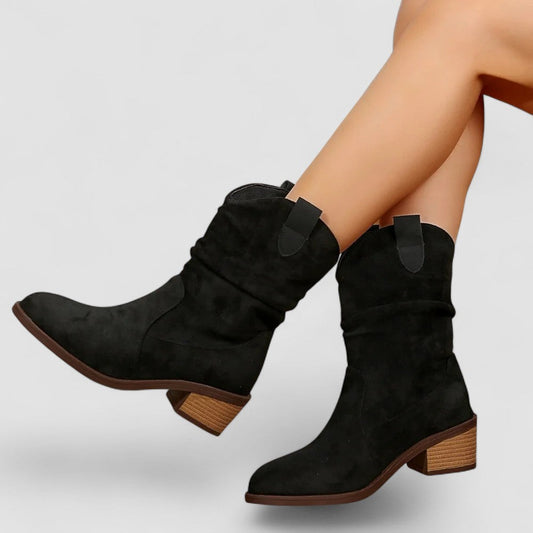 Clelia | Slouchy Western Ankle Boots