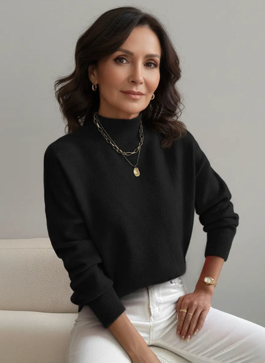 Fashionable Roll Neck Jumper