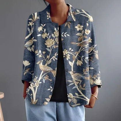 Oriella | Birds and Blossom Print Blouse