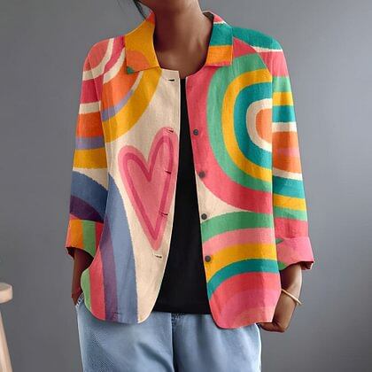 Constanza | Painted Arc Multicolour Blouse