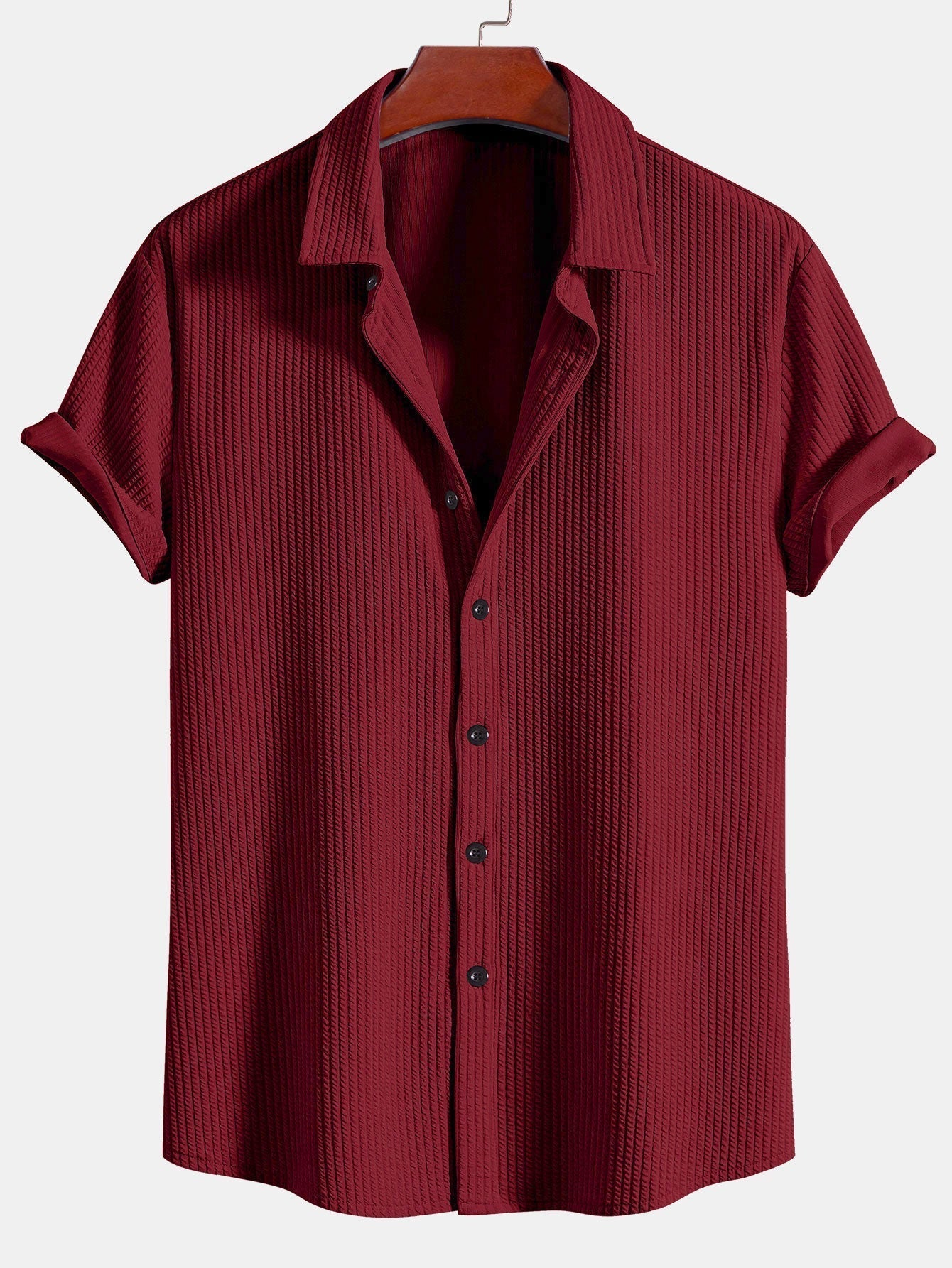 Camisa Acanalada con Botones