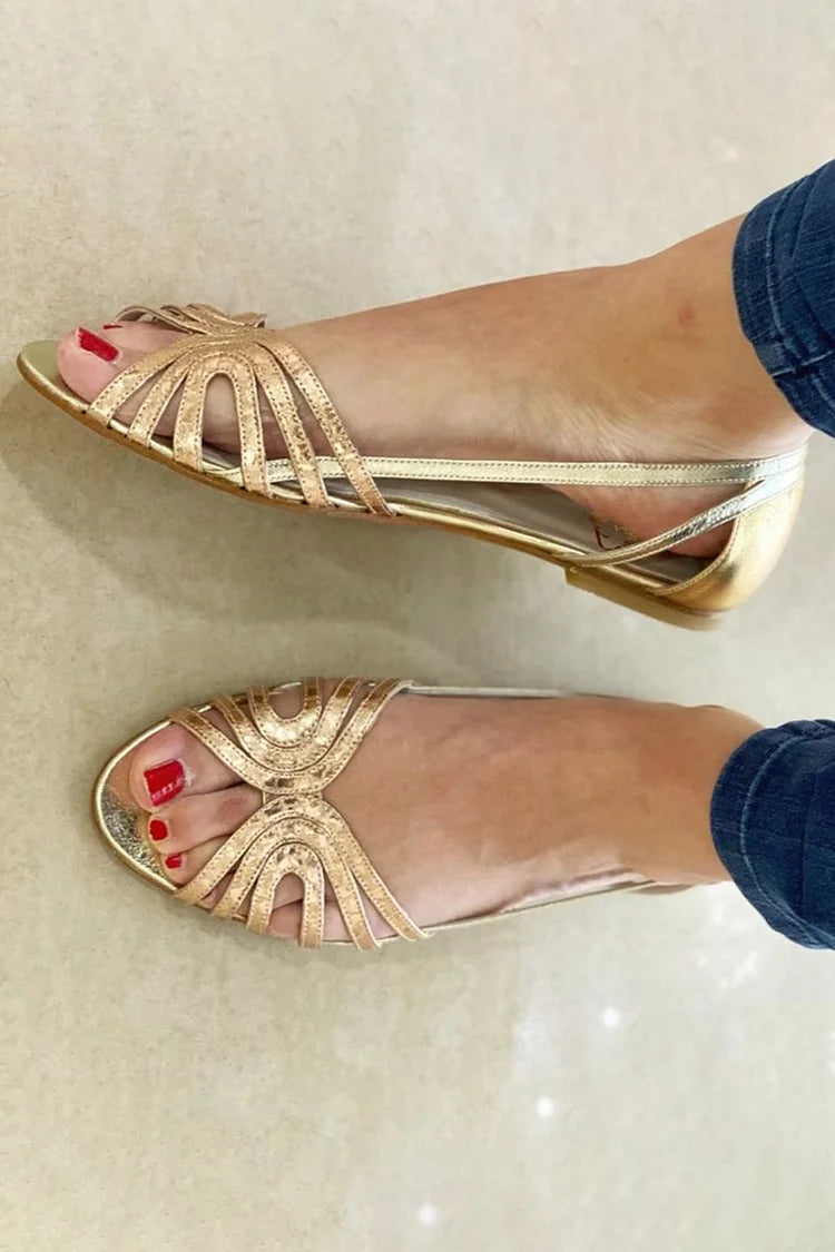 Éléonore™ | Golden Summer Light Sandals