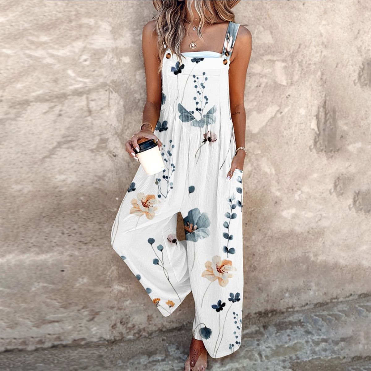 Comfortable Printed Jumpsuit — Multicolour Edition