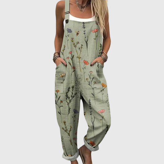 Bean Green | Comfortable Printed Jumpsuit