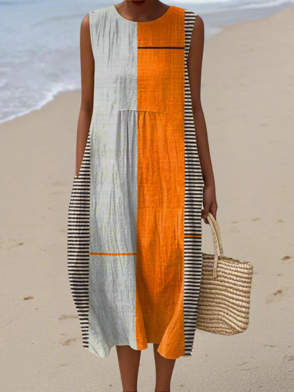 Ester | Colour-Block Midi Dress