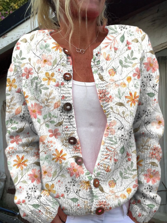 Ippolita | Vintage Floral Knit Cardigan