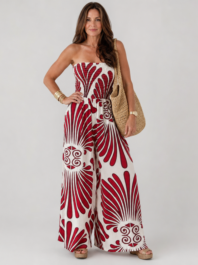 Dyman | Strapless Maxi Dress with Floaty Silhouette