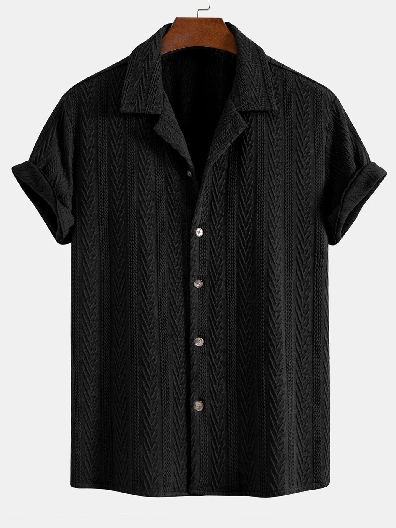 Camisa Cubana Jacquard