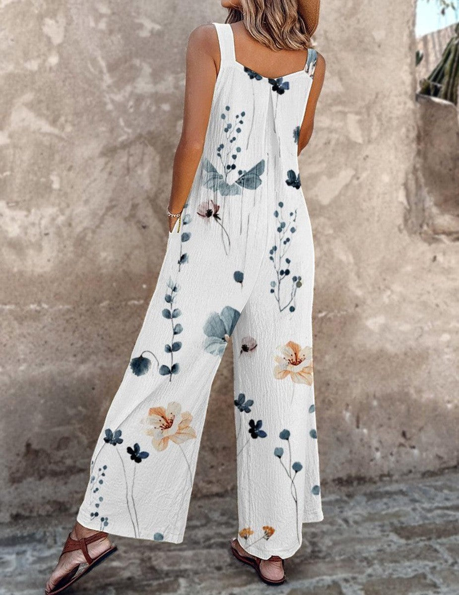 Comfortable Printed Jumpsuit — Multicolour Edition