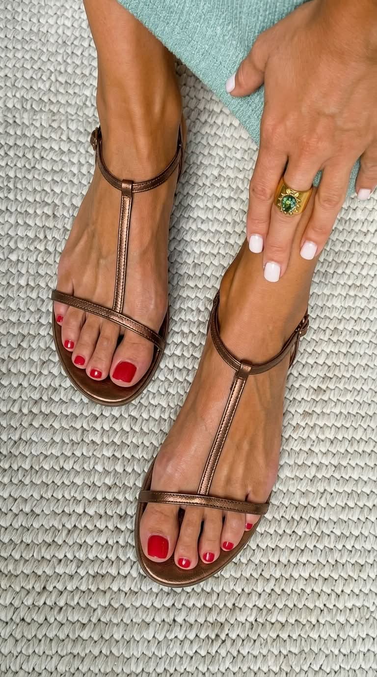 Bianca™ | Golden Summer Sandals