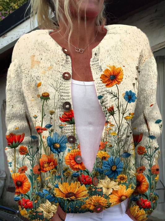 Adriana | Vintage Floral Cardigan