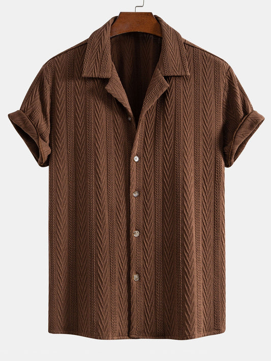 Camisa Cubana Jacquard