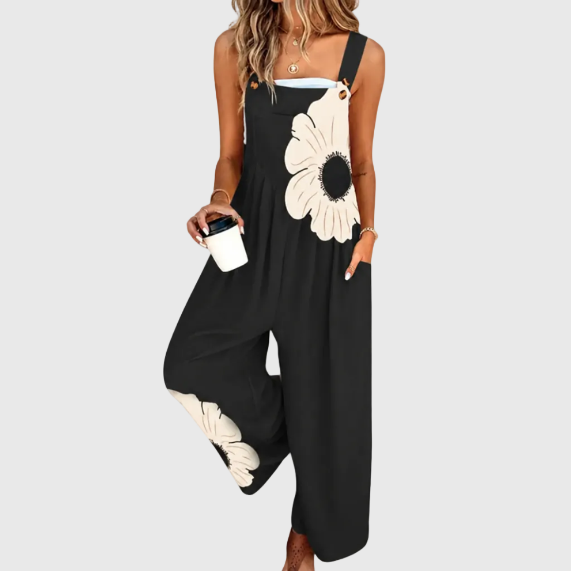 Comfortable Printed Jumpsuit — Multicolour Edition