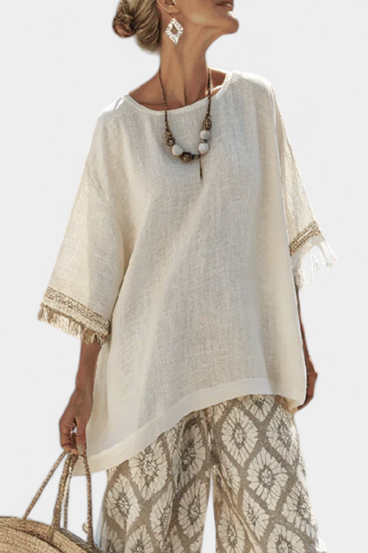 Ilaria | Sophisticated Top and Casual Trousers Set