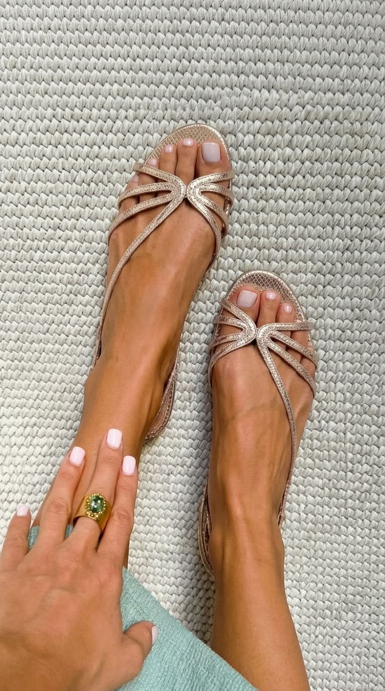Camille™ | Golden Summer Elegance Sandals