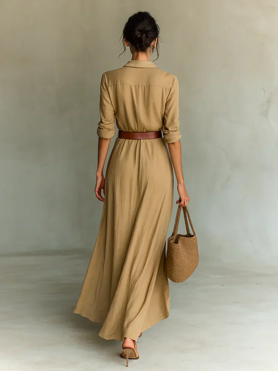 Celeste | Elegant Beige Dress
