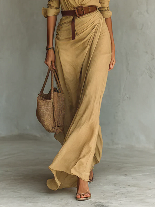 Celeste | Elegant Beige Dress
