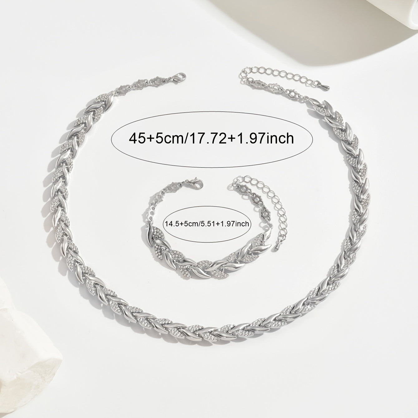 Mermaid Tail Crystal Jewellery Set
