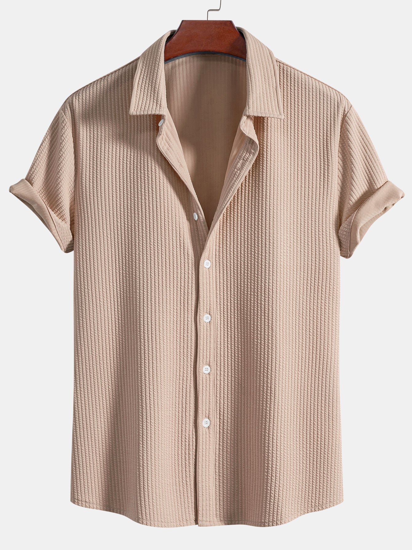 Camisa Acanalada con Botones