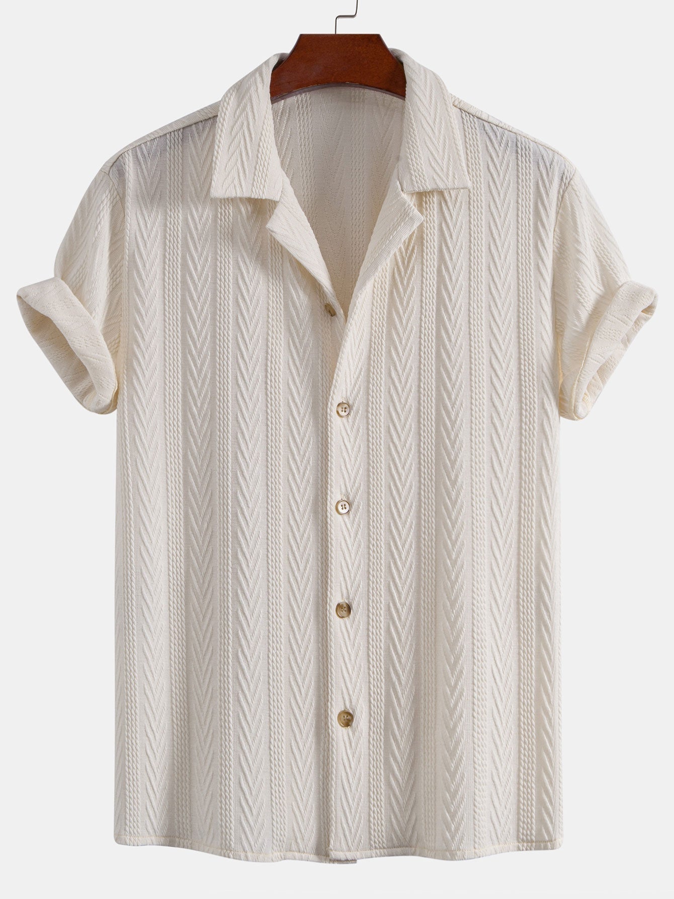 Camisa Cubana Jacquard