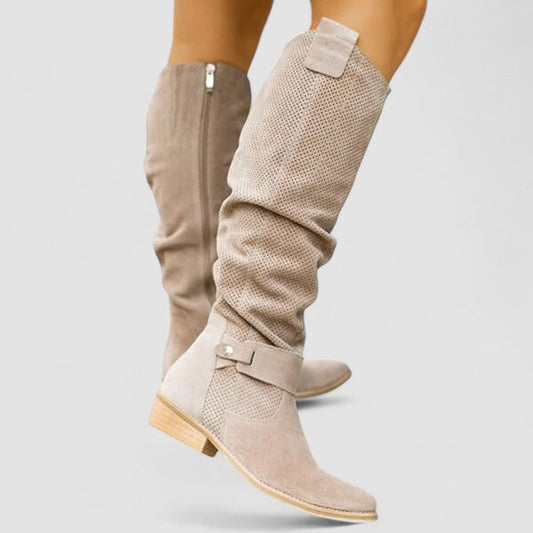 Giorgia | Slouchy Knee-High Western Boots