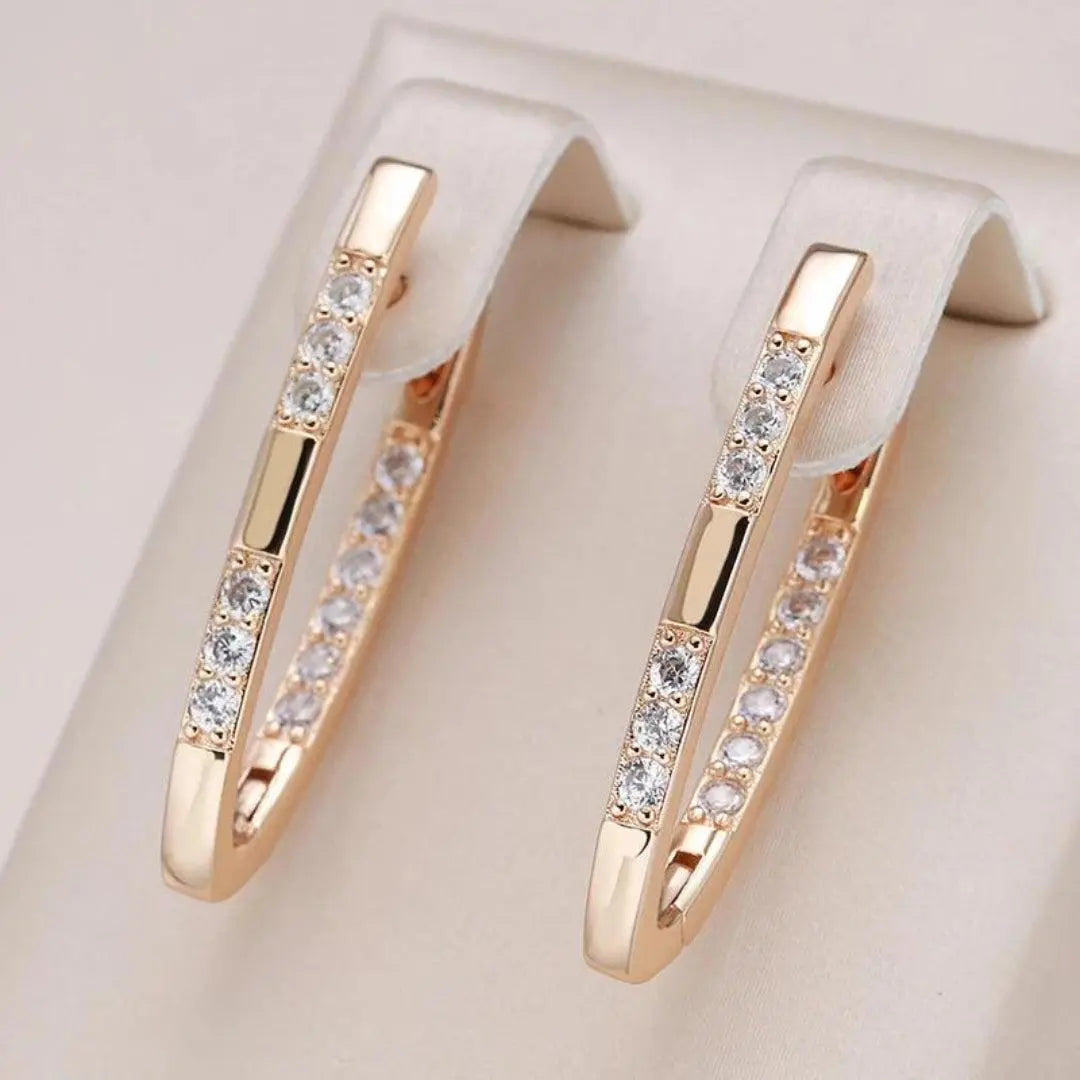 Sophisticated Zircon Stone Earrings