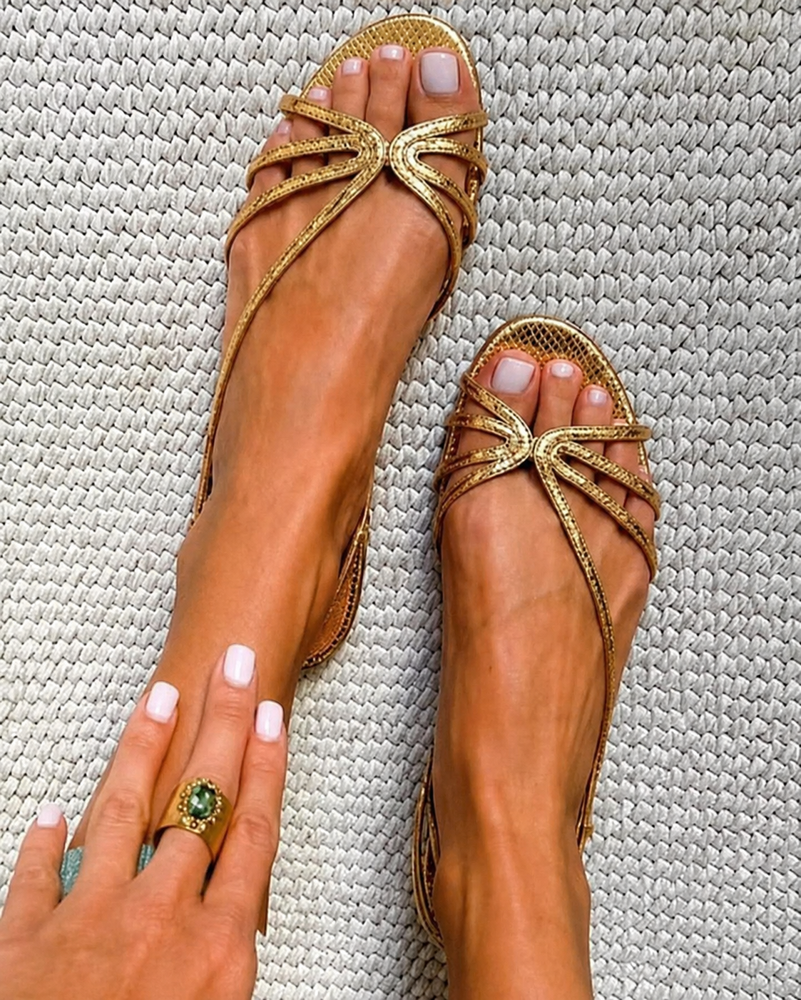 Camille™ | Golden Summer Elegance Sandals