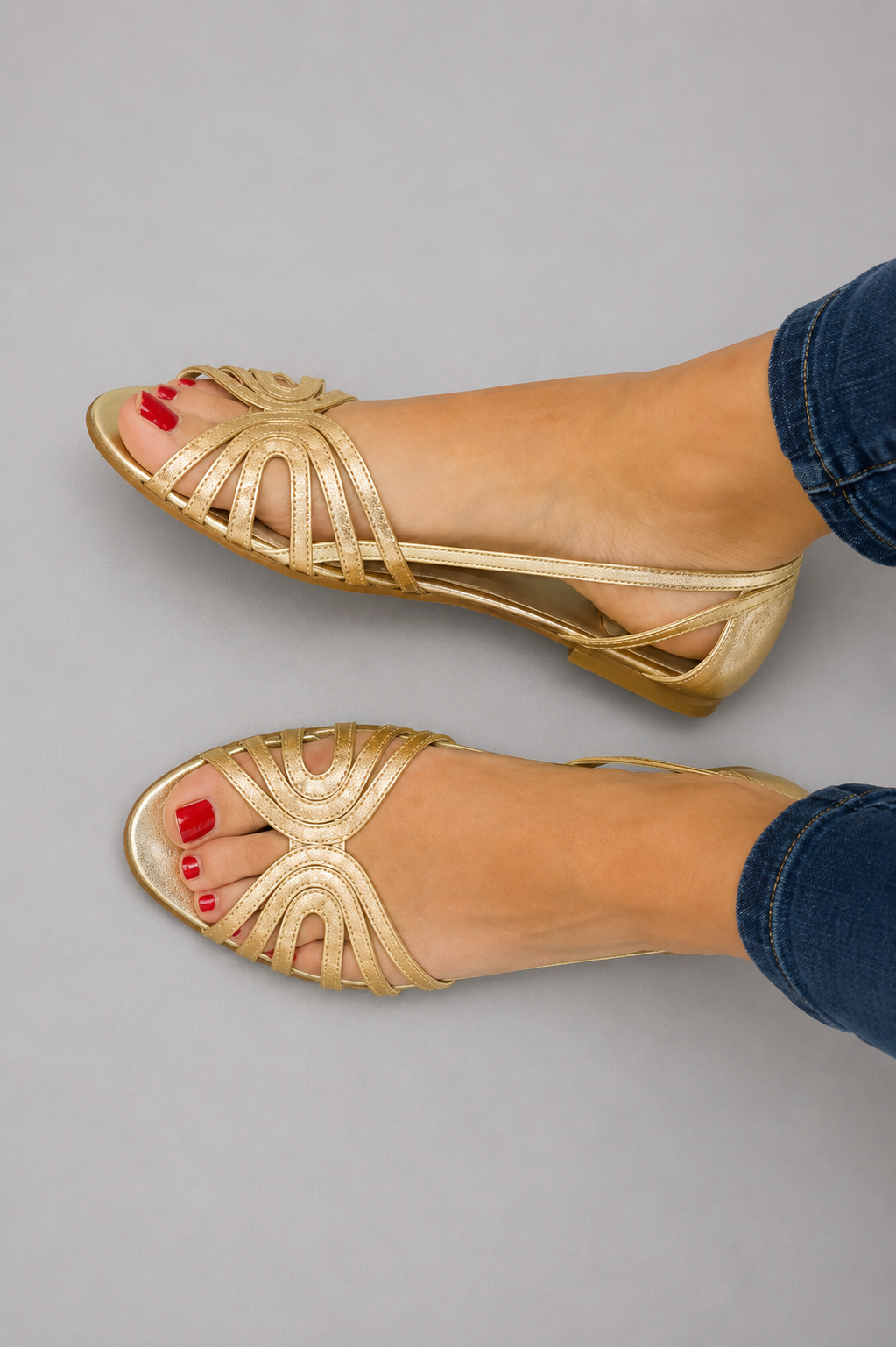 Éléonore™ | Golden Summer Light Sandals