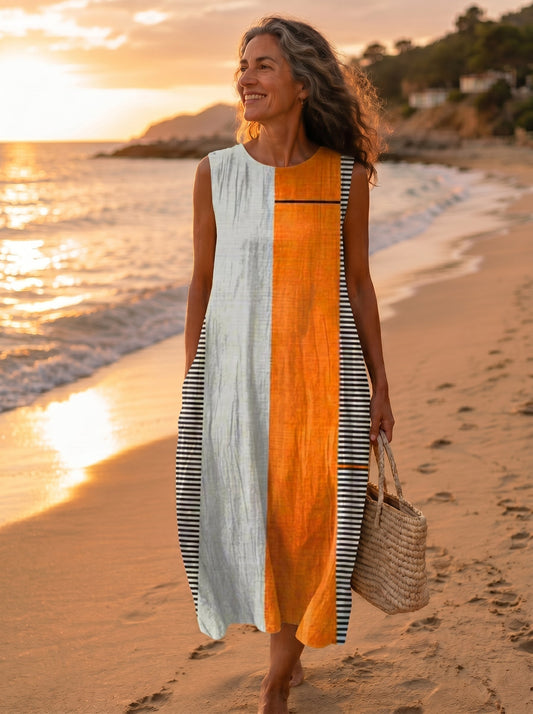 Ester | Colour-Block Midi Dress