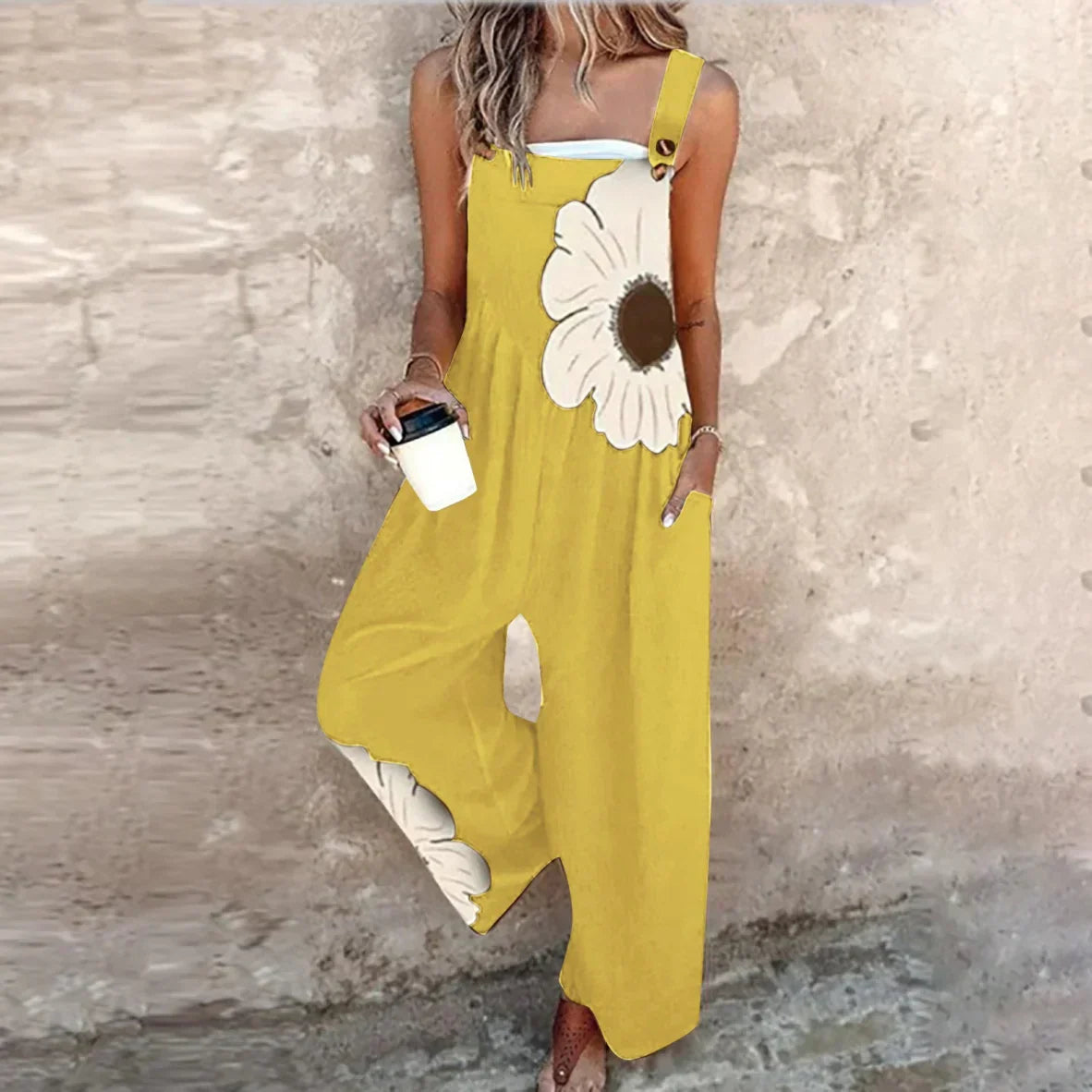 Comfortable Printed Jumpsuit — Multicolour Edition
