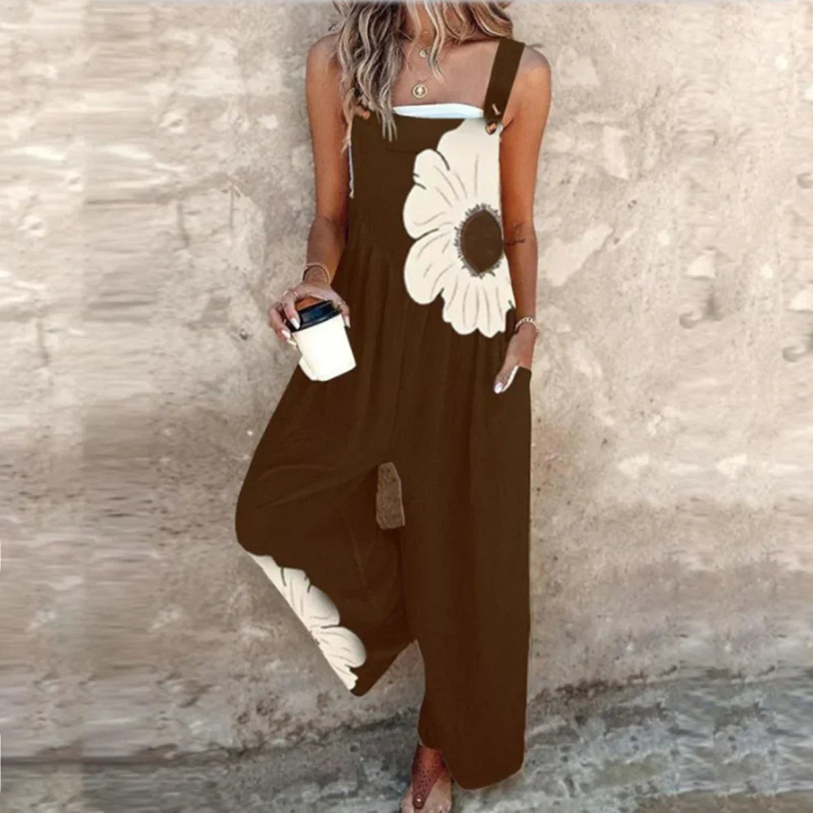 Comfortable Printed Jumpsuit — Multicolour Edition