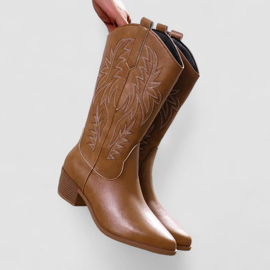Sara | Embroidered Western Boots