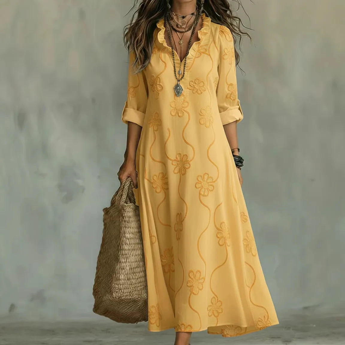 Sienna | Bohemian Floral Summer Maxi Dress