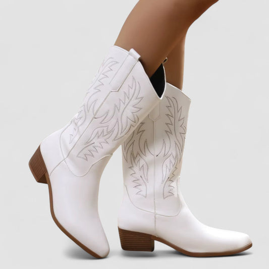 Sara | Embroidered Western Boots