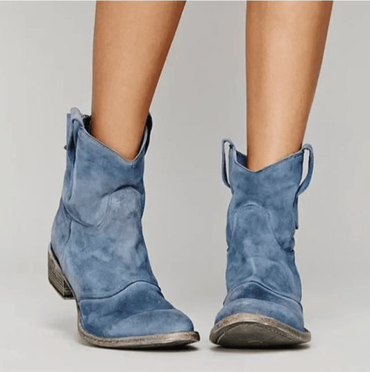 Serafina | Western Pull-On Ankle Boots