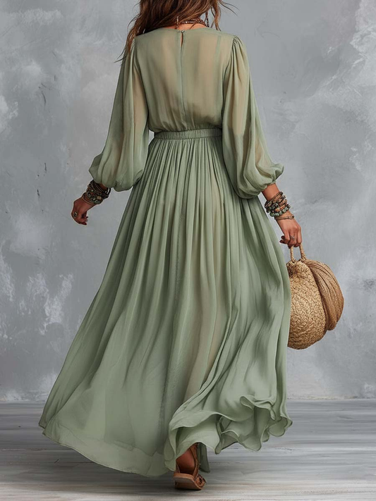 Violette | Green Maxi Dress