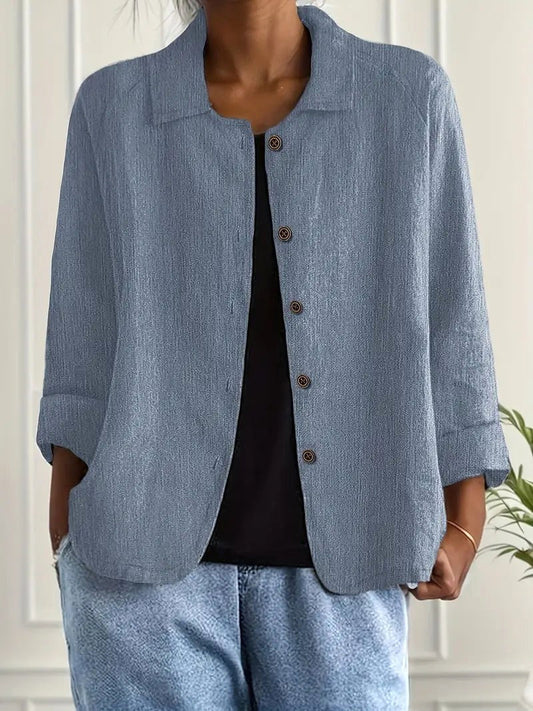 Wilhelmine | Blue Everyday Layering Blouse