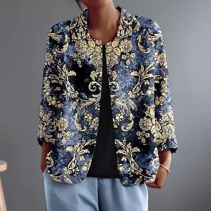 Nolwen | Gold Baroque Embroidered Blouse