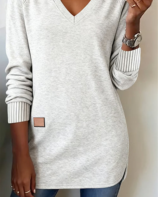 Fashionable V-Neck Jumper
