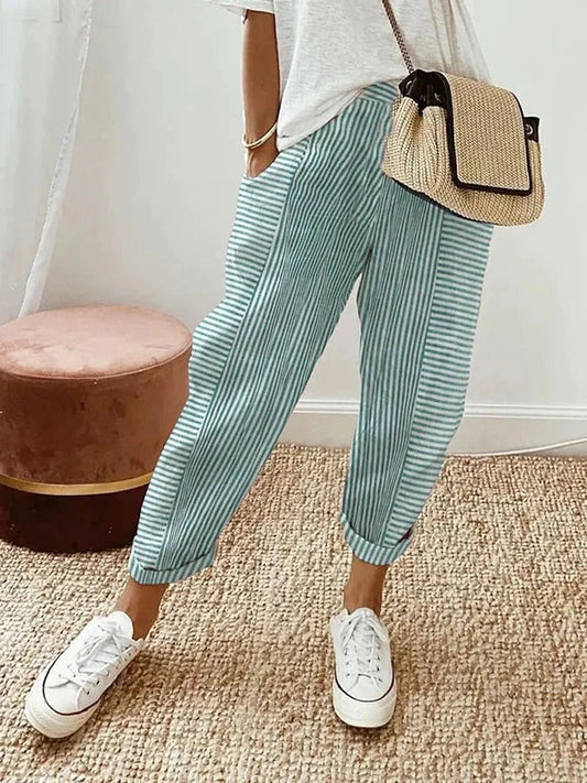 Striped Cotton Trousers Buy 1 Get 1 Free