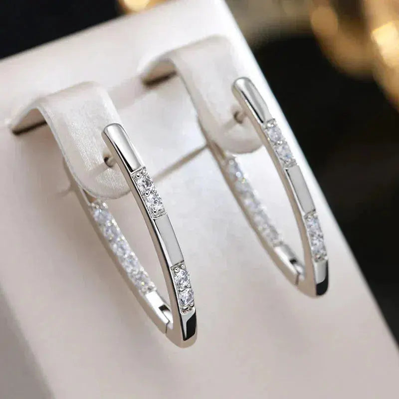 Sophisticated Zircon Stone Earrings