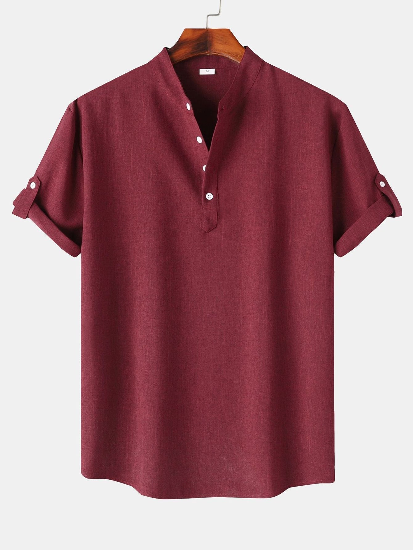 Camisa Henley de Lino