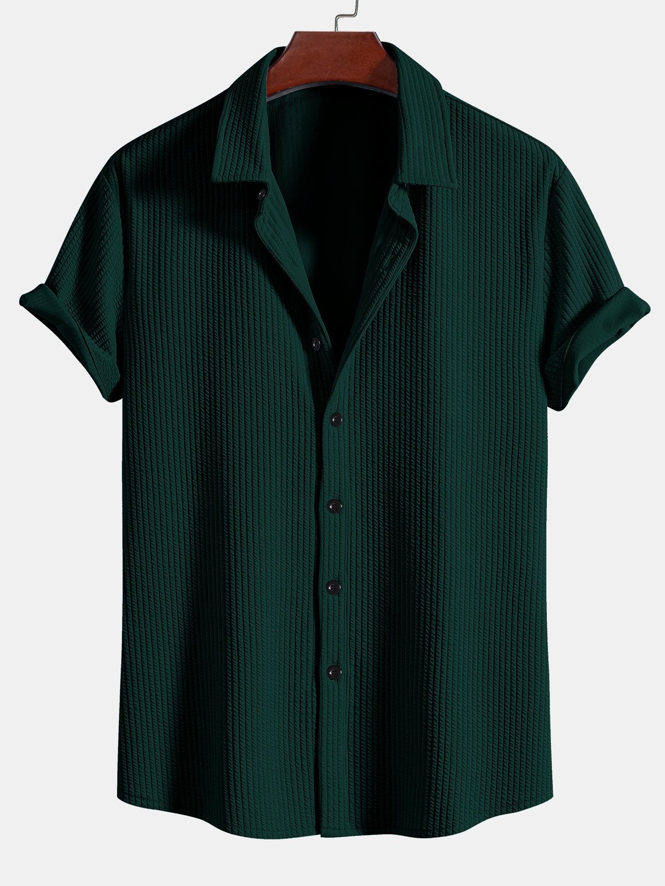 Camisa Acanalada con Botones