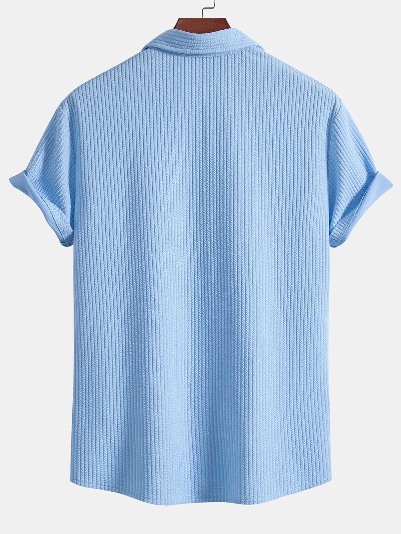 Camisa Acanalada con Botones