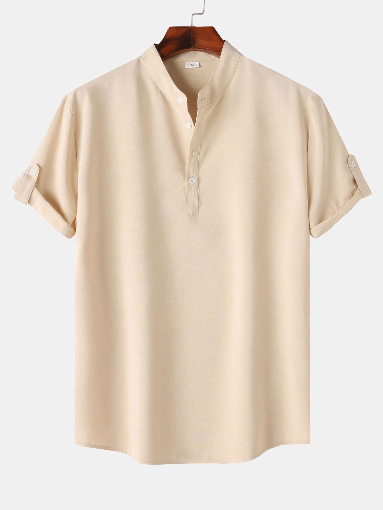 Camisa Henley de Lino