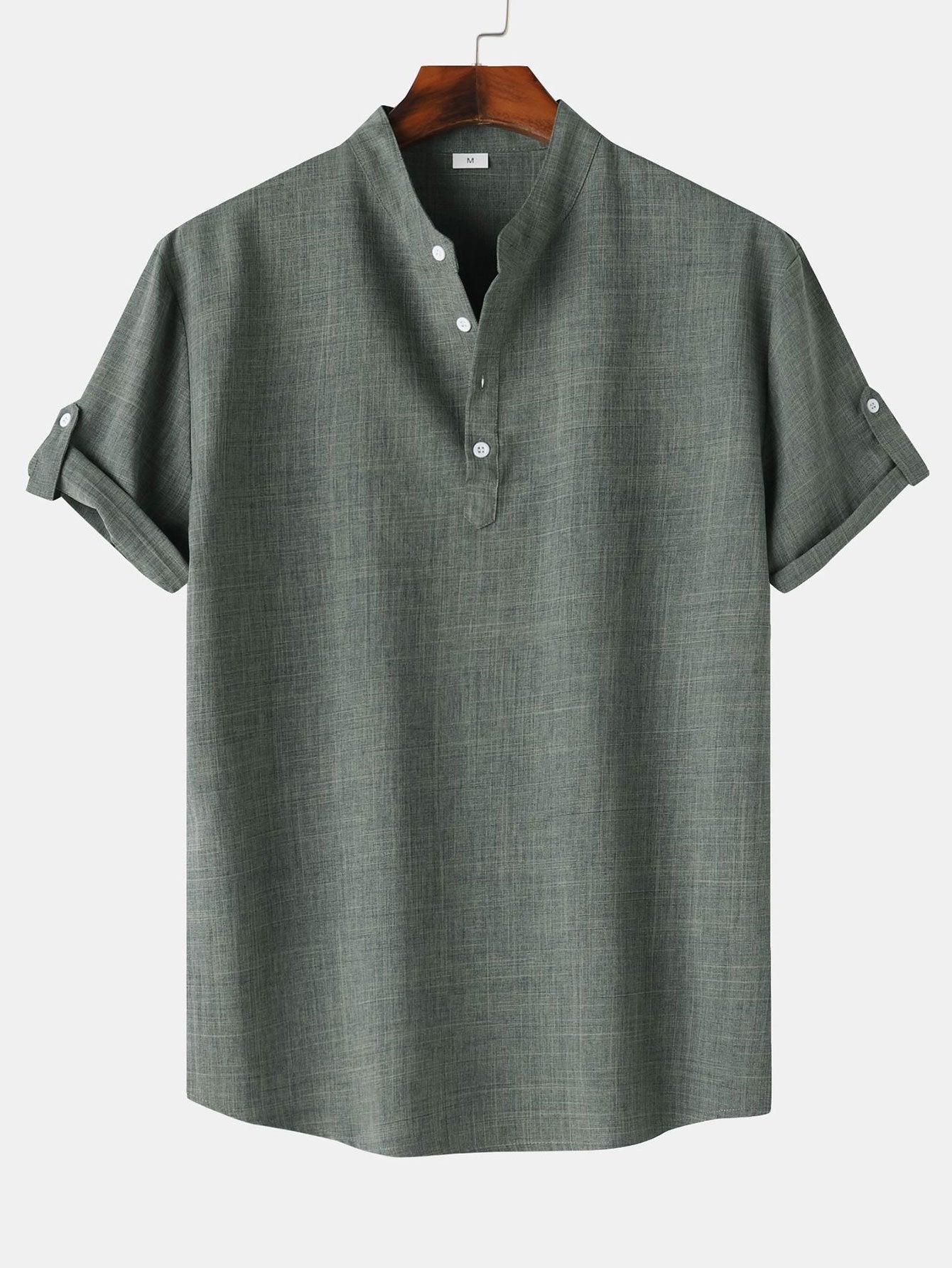 Camisa Henley de Lino